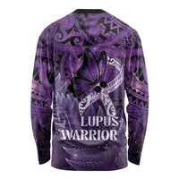 Lupus Awareness Month New Zealand Long Sleeve Shirt Be Strong Warrior Maori Silver Fern