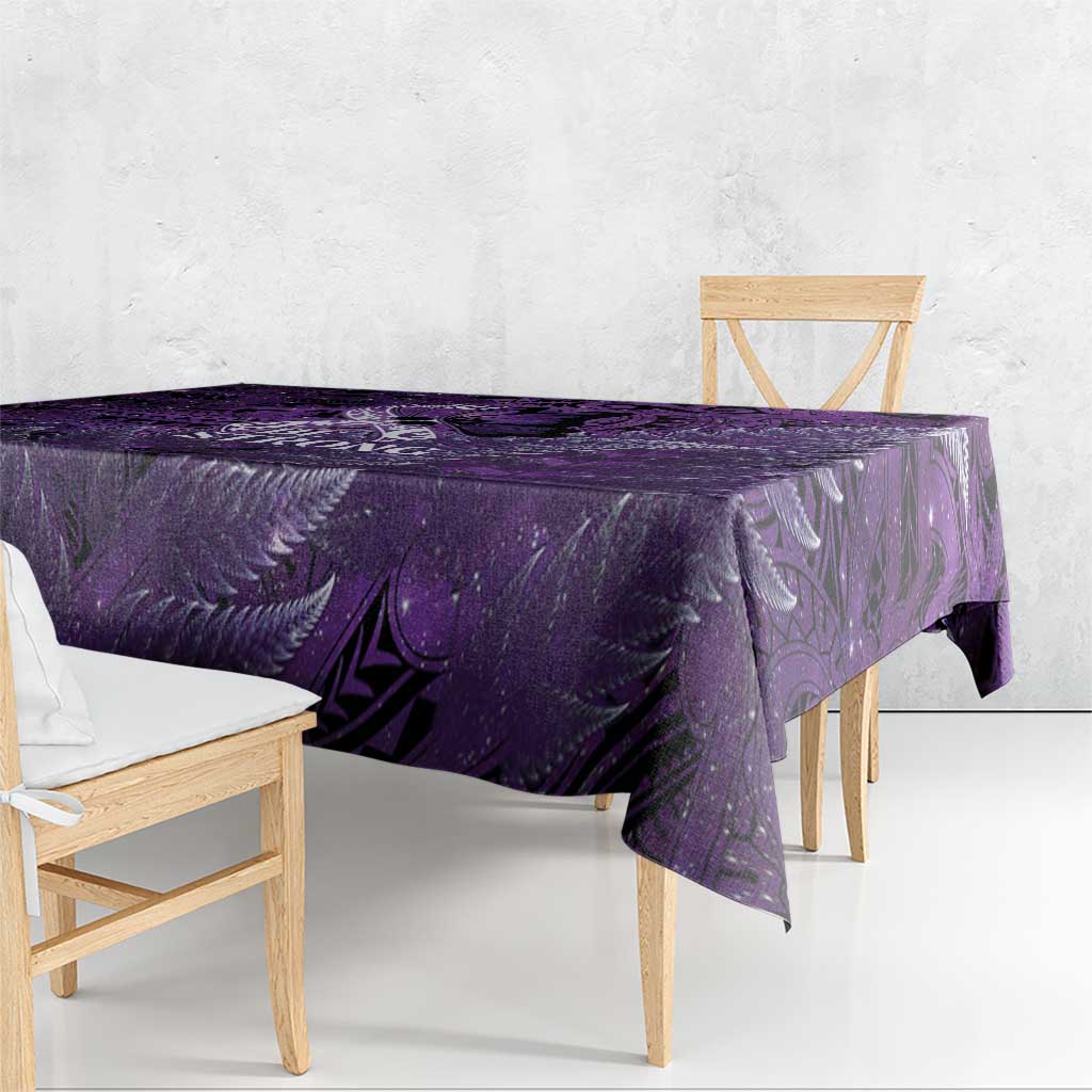 Lupus Awareness Month New Zealand Tablecloth Be Strong Warrior Maori Silver Fern