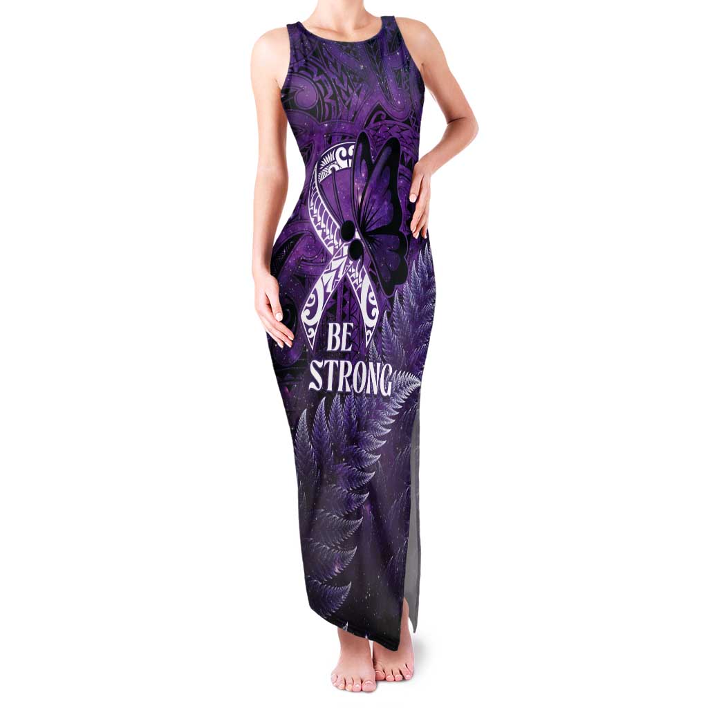 Lupus Awareness Month New Zealand Tank Maxi Dress Be Strong Warrior Maori Silver Fern