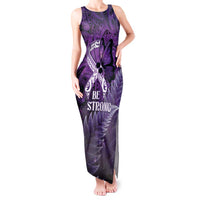 Lupus Awareness Month New Zealand Tank Maxi Dress Be Strong Warrior Maori Silver Fern