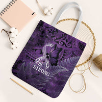 Lupus Awareness Month New Zealand Tote Bag Be Strong Warrior Maori Silver Fern