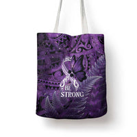 Lupus Awareness Month New Zealand Tote Bag Be Strong Warrior Maori Silver Fern