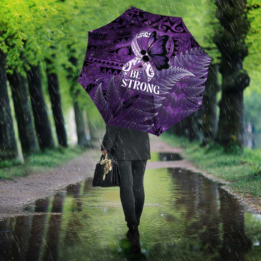 Lupus Awareness Month New Zealand Umbrella Be Strong Warrior Maori Silver Fern