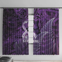 Lupus Awareness Month New Zealand Window Curtain Be Strong Warrior Maori Silver Fern