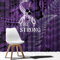 Lupus Awareness Month New Zealand Window Curtain Be Strong Warrior Maori Silver Fern