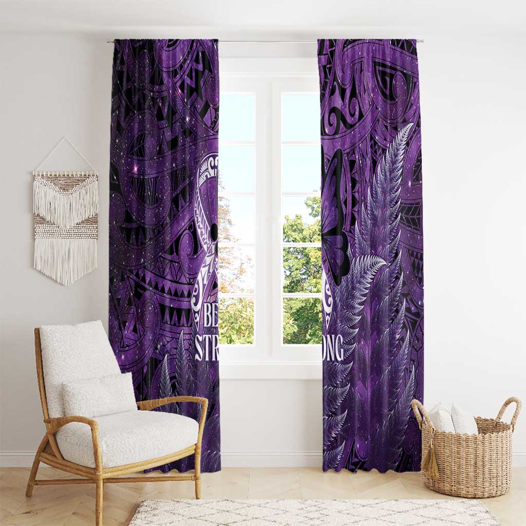 Lupus Awareness Month New Zealand Window Curtain Be Strong Warrior Maori Silver Fern