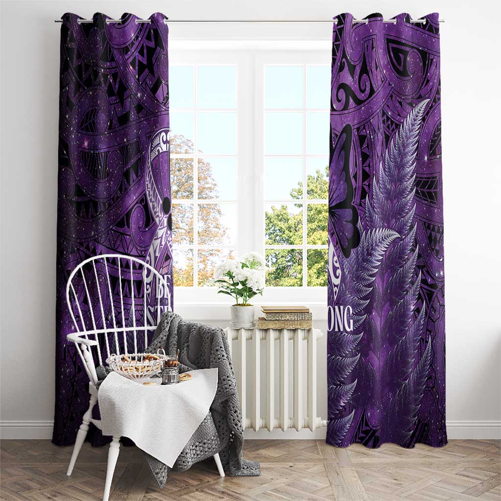 Lupus Awareness Month New Zealand Window Curtain Be Strong Warrior Maori Silver Fern