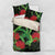 New Zealand Gecko Bedding Set Aotearoa Maori With Pohutukawa Flowers