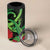 New Zealand Gecko 4 in 1 Can Cooler Tumbler Aotearoa Maori With Pohutukawa Flowers