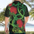 New Zealand Gecko Hawaiian Shirt Aotearoa Maori With Pohutukawa Flowers