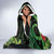 New Zealand Gecko Hooded Blanket Aotearoa Maori With Pohutukawa Flowers