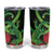 New Zealand Gecko Tumbler Cup Aotearoa Maori With Pohutukawa Flowers