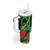 New Zealand Gecko Tumbler With Handle Aotearoa Maori With Pohutukawa Flowers