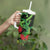 New Zealand Gecko Tumbler With Handle Aotearoa Maori With Pohutukawa Flowers