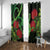 New Zealand Gecko Window Curtain Aotearoa Maori With Pohutukawa Flowers