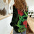 New Zealand Gecko Women Casual Shirt Aotearoa Maori With Pohutukawa Flowers