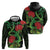 New Zealand Gecko Zip Hoodie Aotearoa Maori With Pohutukawa Flowers