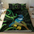 New Zealand Tui Bird Bedding Set Aotearoa Maori With Kowhai Flowers