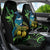 New Zealand Tui Bird Car Seat Cover Aotearoa Maori With Kowhai Flowers