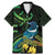 New Zealand Tui Bird Family Matching Mermaid Dress and Hawaiian Shirt Aotearoa Maori With Kowhai Flowers