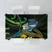 New Zealand Tui Bird Tablecloth Aotearoa Maori With Kowhai Flowers
