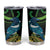 New Zealand Tui Bird Tumbler Cup Aotearoa Maori With Kowhai Flowers