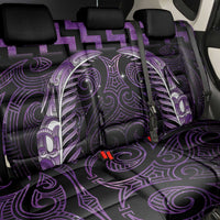 Purple Matariki New Zealand Back Car Seat Cover Maori Poutama Galaxy Vibes
