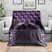 Purple Matariki New Zealand Blanket Maori Poutama Galaxy Vibes