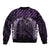 Purple Matariki New Zealand Bomber Jacket Maori Poutama Galaxy Vibes