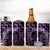 Purple Matariki New Zealand 4 in 1 Can Cooler Tumbler Maori Poutama Galaxy Vibes