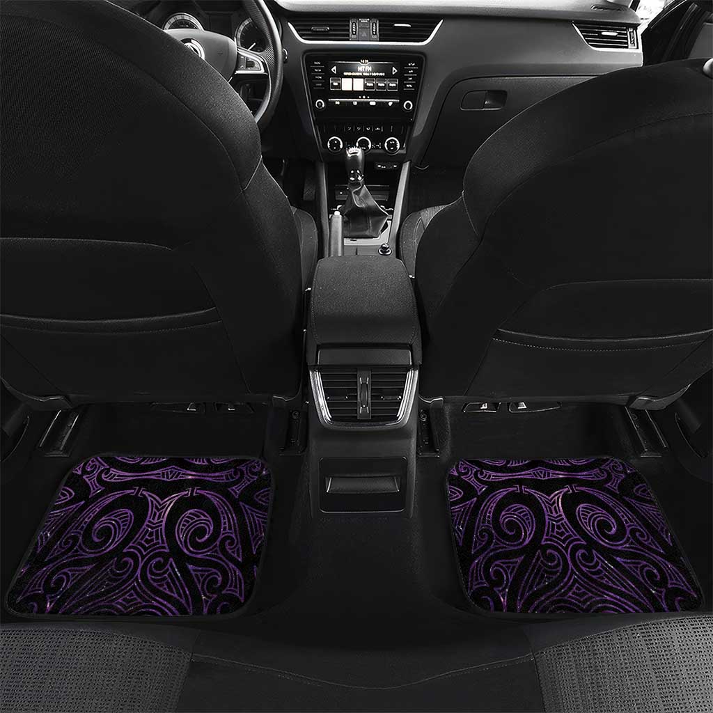 Purple Matariki New Zealand Car Mats Maori Poutama Galaxy Vibes