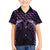 Purple Matariki New Zealand Family Matching Off Shoulder Maxi Dress and Hawaiian Shirt Maori Poutama Galaxy Vibes