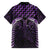Purple Matariki New Zealand Family Matching Off Shoulder Short Dress and Hawaiian Shirt Maori Poutama Galaxy Vibes