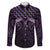 Purple Matariki New Zealand Family Matching Short Sleeve Bodycon Dress and Hawaiian Shirt Maori Poutama Galaxy Vibes