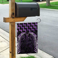 Purple Matariki New Zealand Garden Flag Maori Poutama Galaxy Vibes