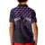 Purple Matariki New Zealand Kid Polo Shirt Maori Poutama Galaxy Vibes