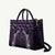 Purple Matariki New Zealand Leather Bag Maori Poutama Galaxy Vibes - Polynesian Pride