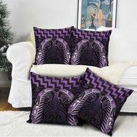 Purple Matariki New Zealand Pillow Cover Maori Poutama Galaxy Vibes - Polynesian Pride