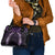 Purple Matariki New Zealand Shoulder Handbag Maori Poutama Galaxy Vibes