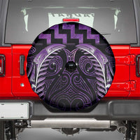 Purple Matariki New Zealand Spare Tire Cover Maori Poutama Galaxy Vibes