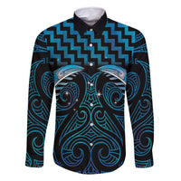 Blue Matariki New Zealand Family Matching Mermaid Dress and Hawaiian Shirt Maori Poutama Galaxy Vibes