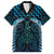 Blue Matariki New Zealand Family Matching Off Shoulder Maxi Dress and Hawaiian Shirt Maori Poutama Galaxy Vibes