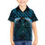 Blue Matariki New Zealand Family Matching Off Shoulder Maxi Dress and Hawaiian Shirt Maori Poutama Galaxy Vibes