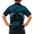 Blue Matariki New Zealand Family Matching Short Sleeve Bodycon Dress and Hawaiian Shirt Maori Poutama Galaxy Vibes