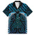 Blue Matariki New Zealand Family Matching Short Sleeve Bodycon Dress and Hawaiian Shirt Maori Poutama Galaxy Vibes