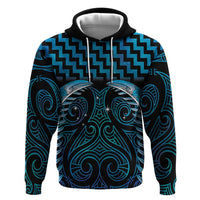 Blue Matariki New Zealand Hoodie Maori Poutama Galaxy Vibes