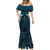 Blue Matariki New Zealand Mermaid Dress Maori Poutama Galaxy Vibes