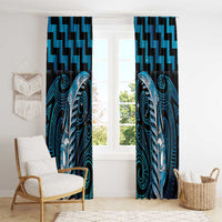 Blue Matariki New Zealand Window Curtain Maori Poutama Galaxy Vibes