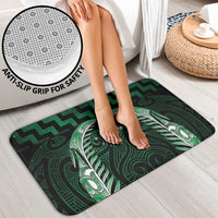 Green Matariki New Zealand Bathroom Set Maori Poutama Galaxy Vibes - Polynesian Pride