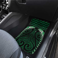 Green Matariki New Zealand Car Mats Maori Poutama Galaxy Vibes